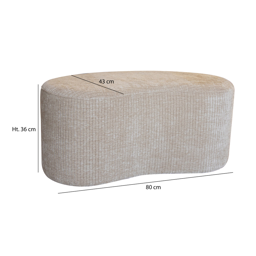 Côme Bench - Corduroy - Beige