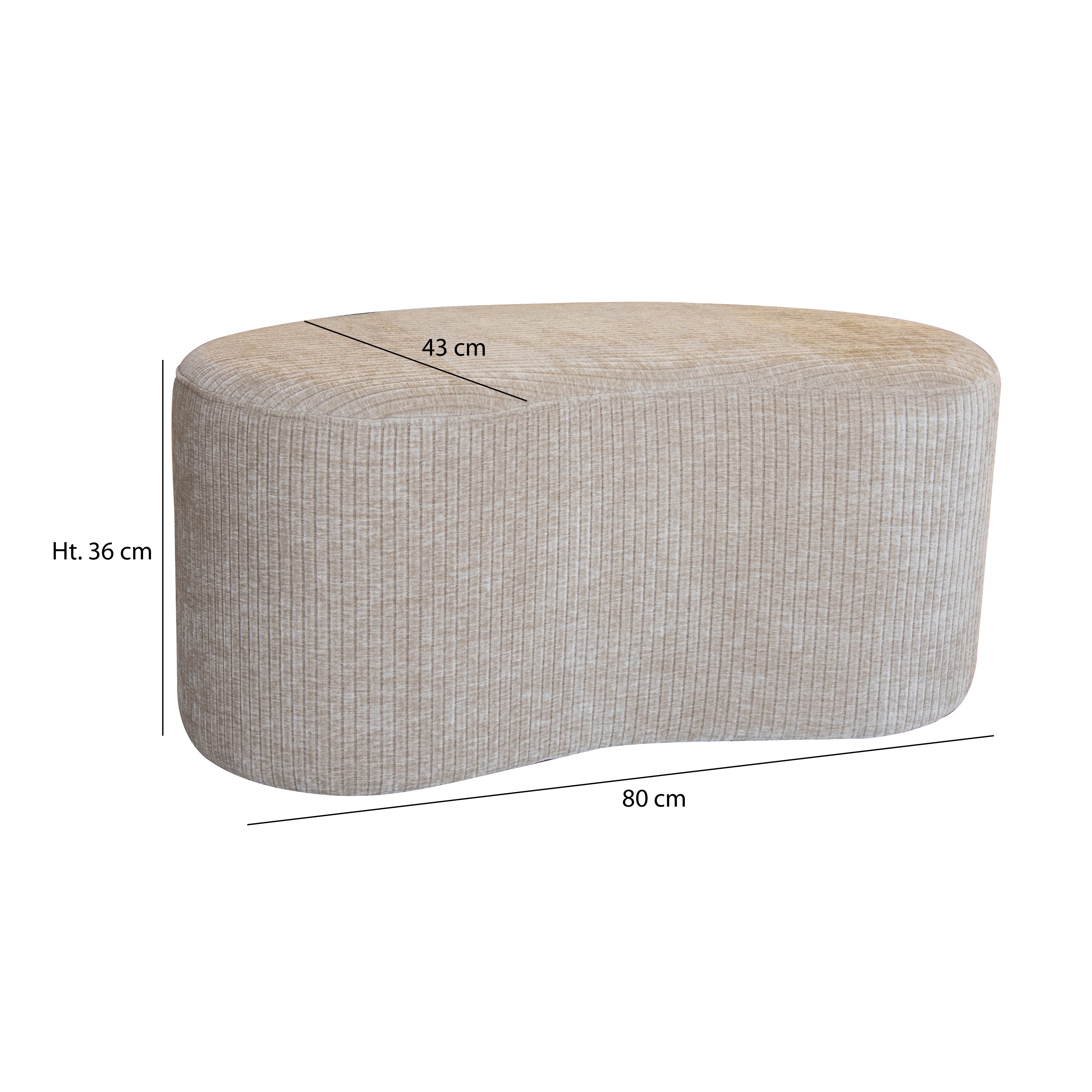 Côme Bench - Corduroy - Beige