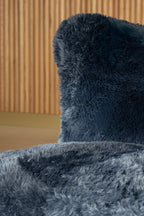 Artic - Sillón - Pelo/Madera - Negro/Azul