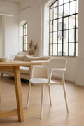 Sunset - Lot 4 Fauteuils De Table - Polypropylène - Blanc
