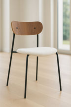 Set Of 2 Gaston Chairs - Ecru Bouclette Fabric