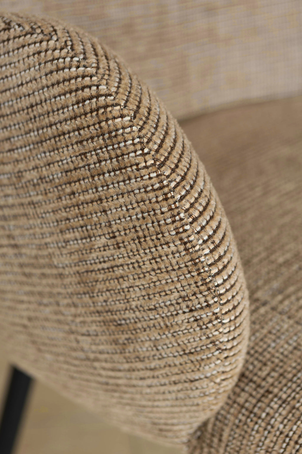 Lot De 2 Fauteuils Ginette - Tissu Tweed Tabac