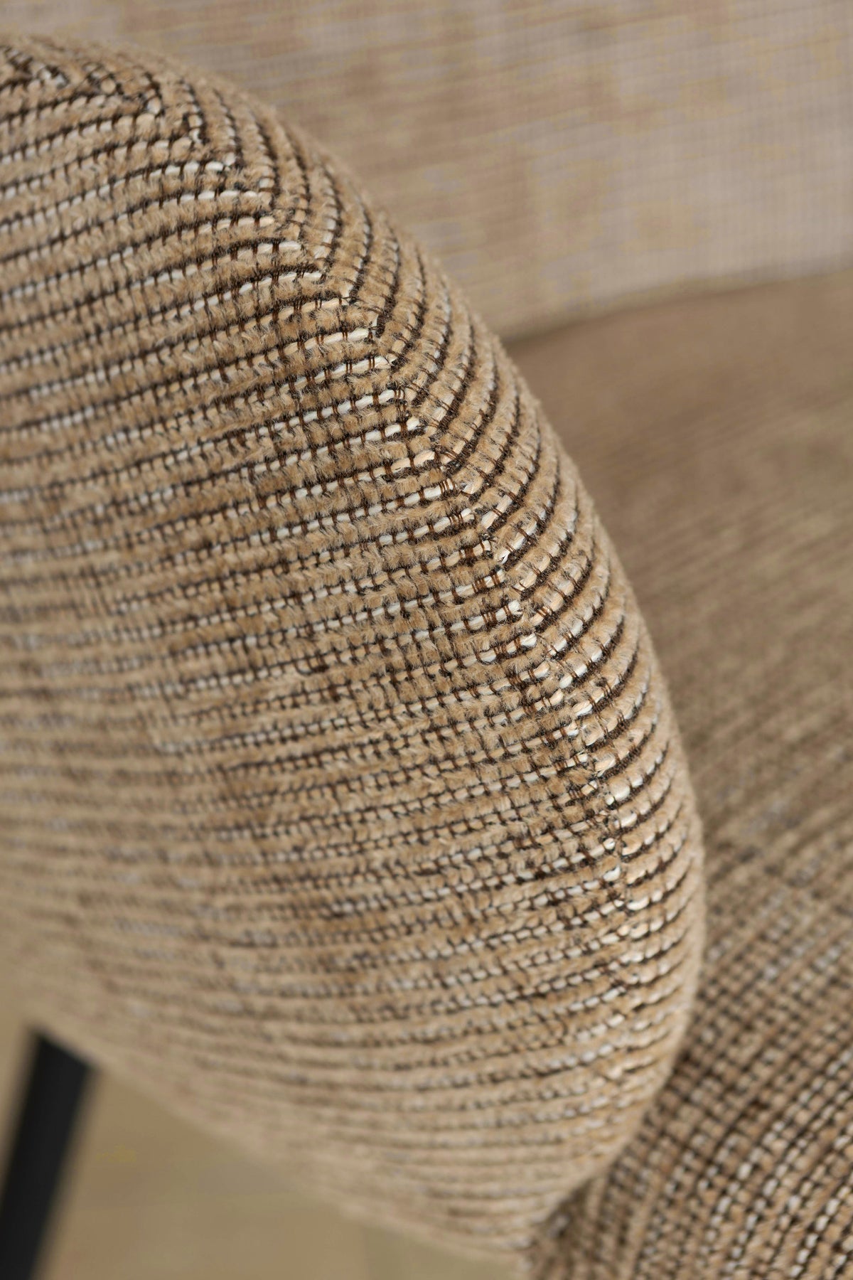 Lot De 2 Fauteuils Ginette - Tissu Tweed Tabac