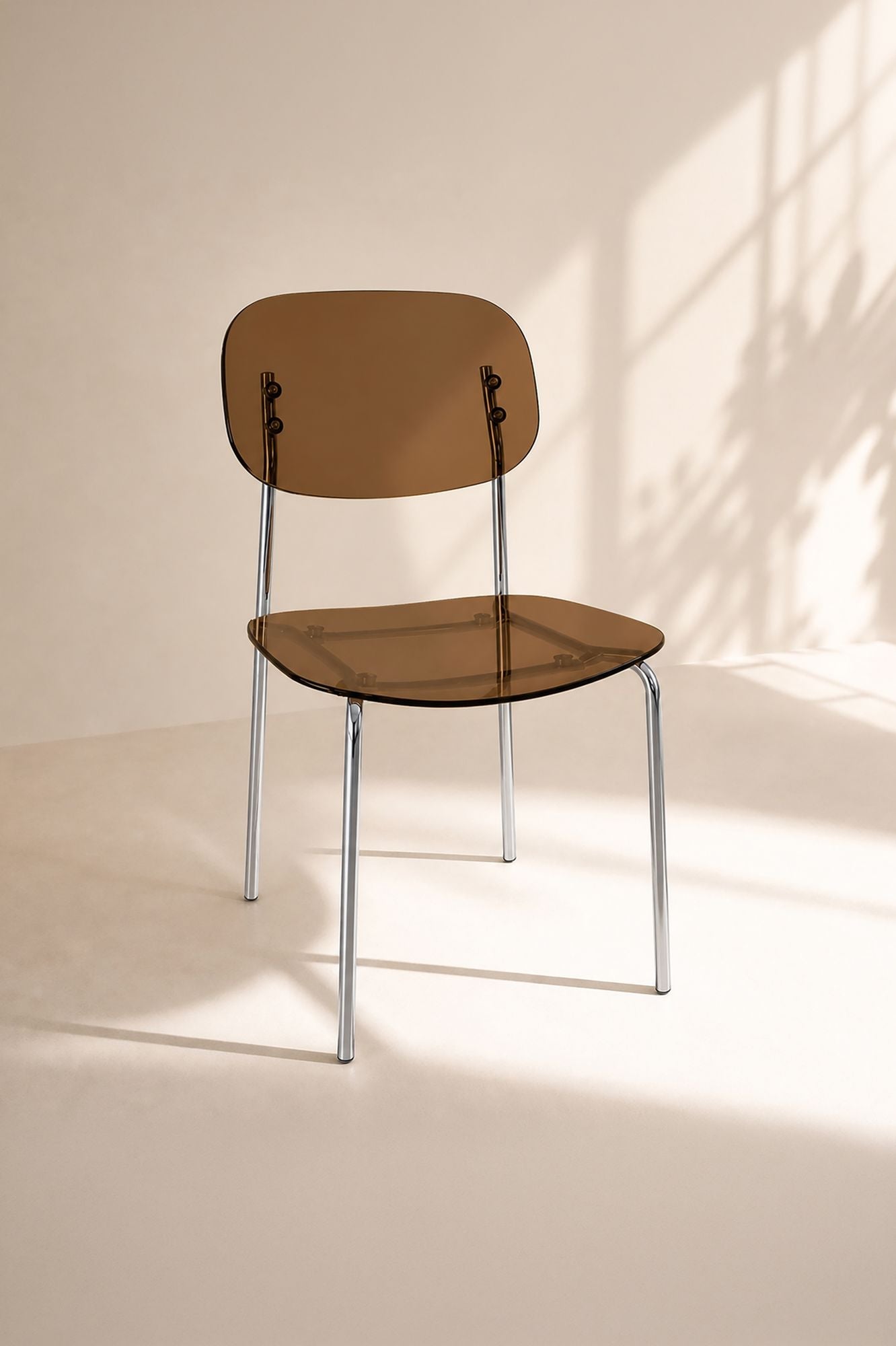 Glam - Lot De Deux Chaises - Polycarbonate - Ecorce