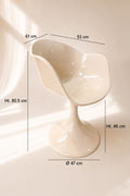 Glam - Lot De Deux Fauteuils De Table - Polycarbonate - Vison