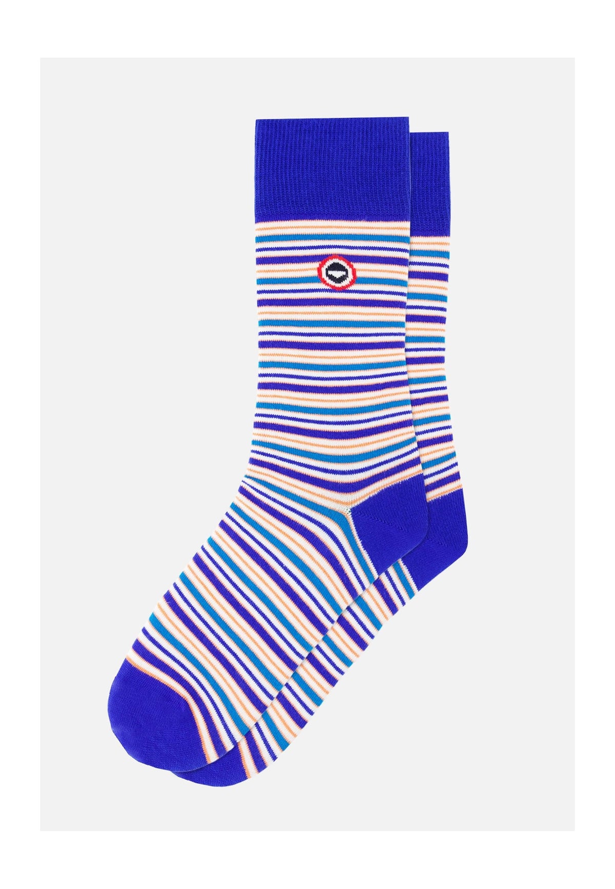 Calcetines de Media Caña Lucas Rayas Colchón - Azul Océano