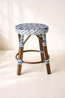 Scala - Outdoor Low Stool Woven Textilene - Blue