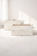 Lagos - Set De 2 Pots Rectangulaires - Terre D'Argile