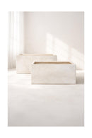 Lagos - Set De 2 Pots Rectangulaires - Terre D'Argile