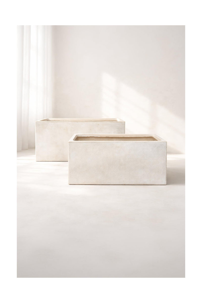 Lagos - Set De 2 Pots Rectangulaires - Terre D'Argile