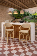Amalfi - Lot De 2 Fauteuils De Bar - Beige