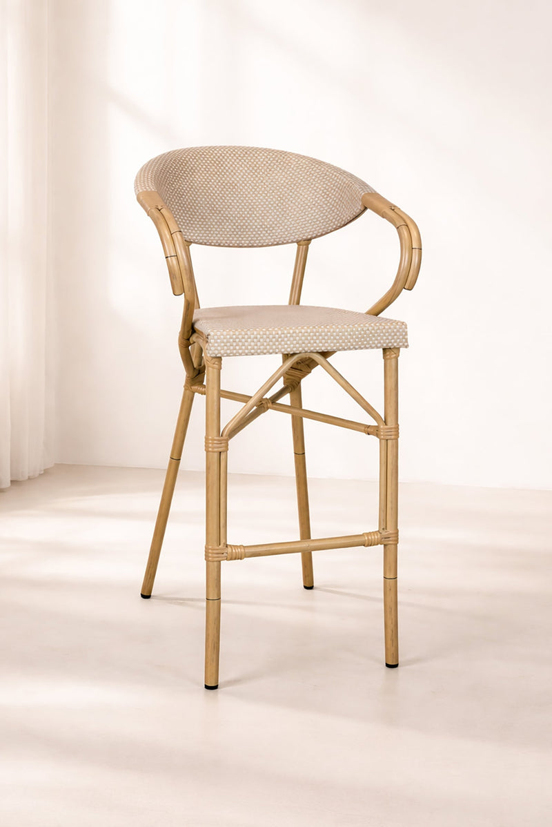 Amalfi - Lot De 2 Fauteuils De Bar - Beige