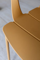 Montauk - Table Set And 4 Table Armchairs - Ocher