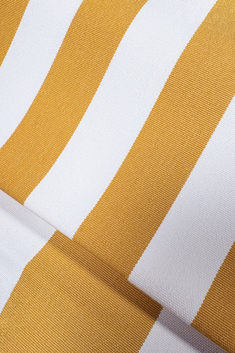 Flavio - Fauteuil Extérieur - Blanc Et Jaune Bouton D'Or