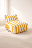 Flavio - Fauteuil Extérieur - Blanc Et Jaune Bouton D'Or