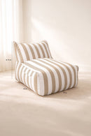 Flavio - Sillón de exterior - Blanco y topo