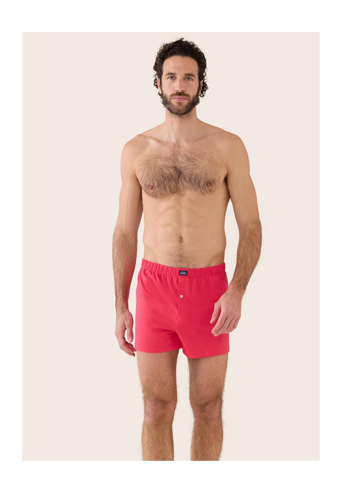 Fredo Cotton Jersey Boxer Shorts - Cherry Pink