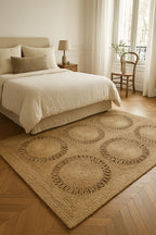 Alfombra Jerico Rectangular - Yute Natural Tejida a Mano