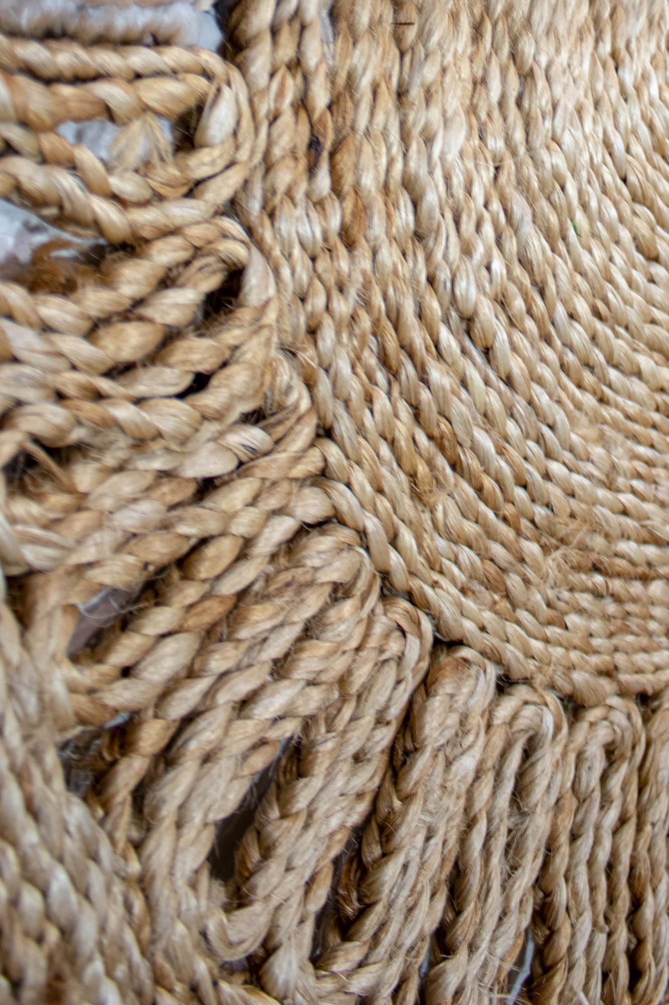 Alfombra Jerico Rectangular - Yute Natural Tejida a Mano