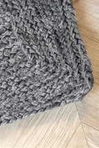 Tapis Bolu - Jute Gris Tissé À La Main