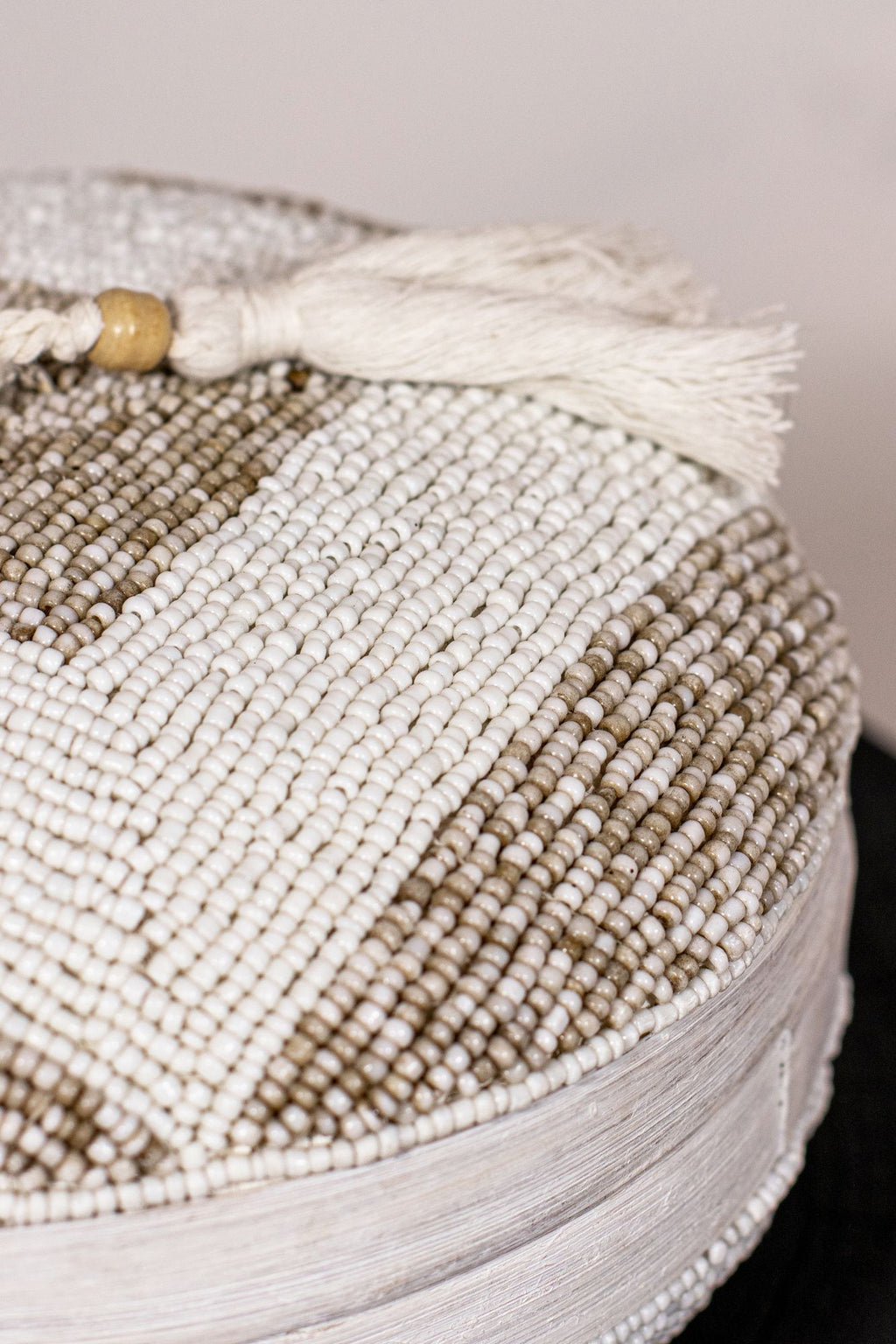 Hoa Box Decorated With Beads - Bamboo