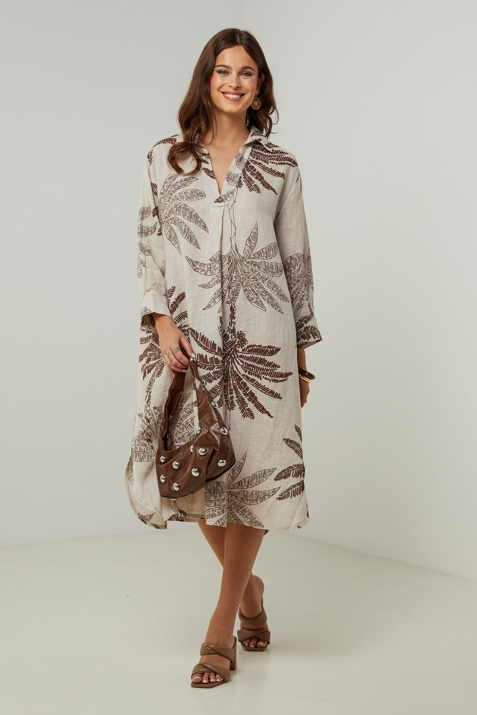 Vestido - Beige - Mujer