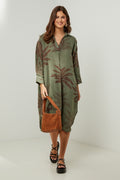 Autour Du Lin - Vestido - Caqui - Mujer