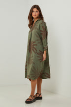 Autour Du Lin - Vestido - Caqui - Mujer