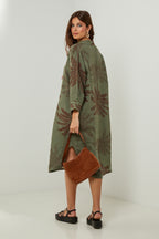 Autour Du Lin - Vestido - Caqui - Mujer