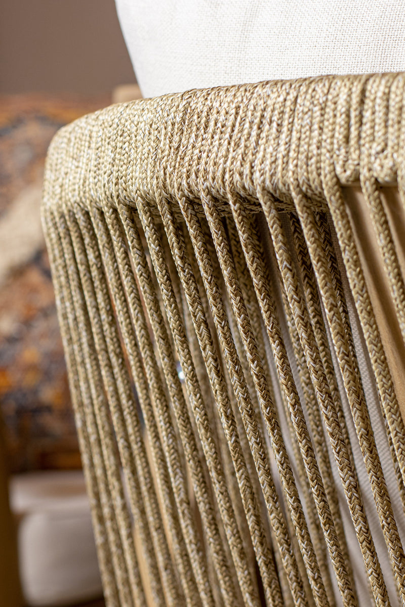 Saona - Ensemble Table Extensible Et 10 Fauteuils - Bois D'Acacia