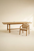 Saona - Ensemble Table Extensible Et 10 Fauteuils - Bois D'Acacia