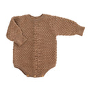 Diego Beige Chiné romper - Baby