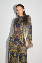 La Veste Sans Manches Morris Fausse Fourrure Tie And Dye