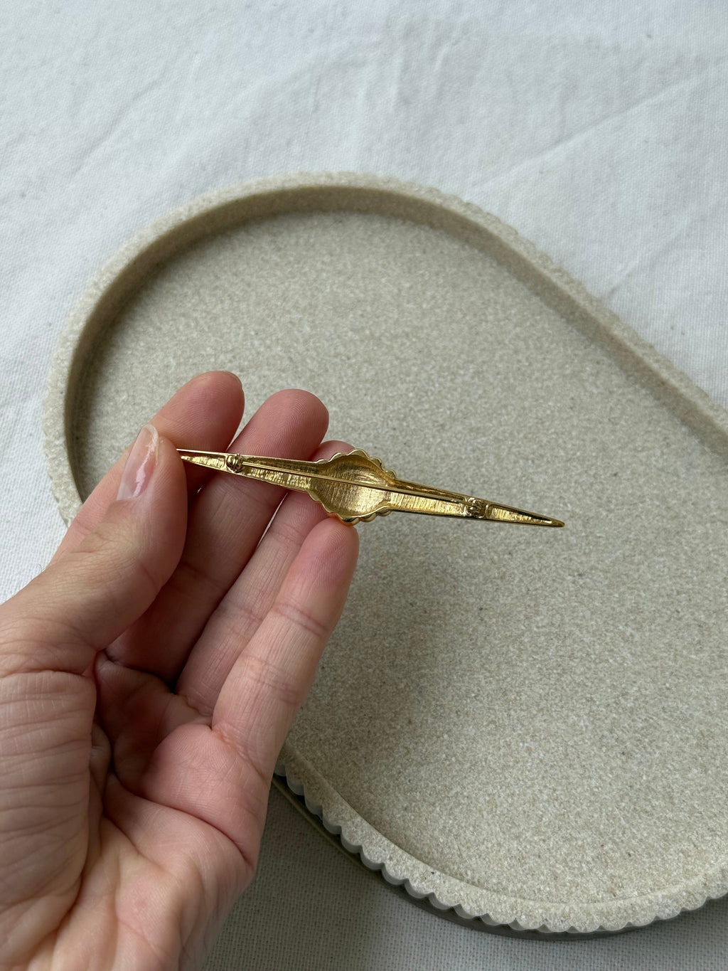 Broche Vintage - Barrette Y Forma De Lazo
