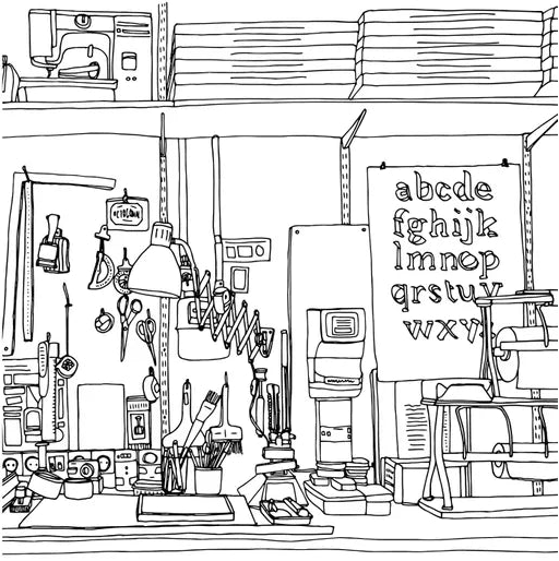 Intérieurs : Carnet De Coloriage - Zoé De Las Cases