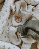 Muslin Blanket 2 Pieces - Folia Ecru