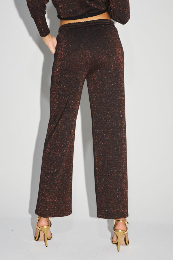 The Neil Trousers In Black Lurex Jersey