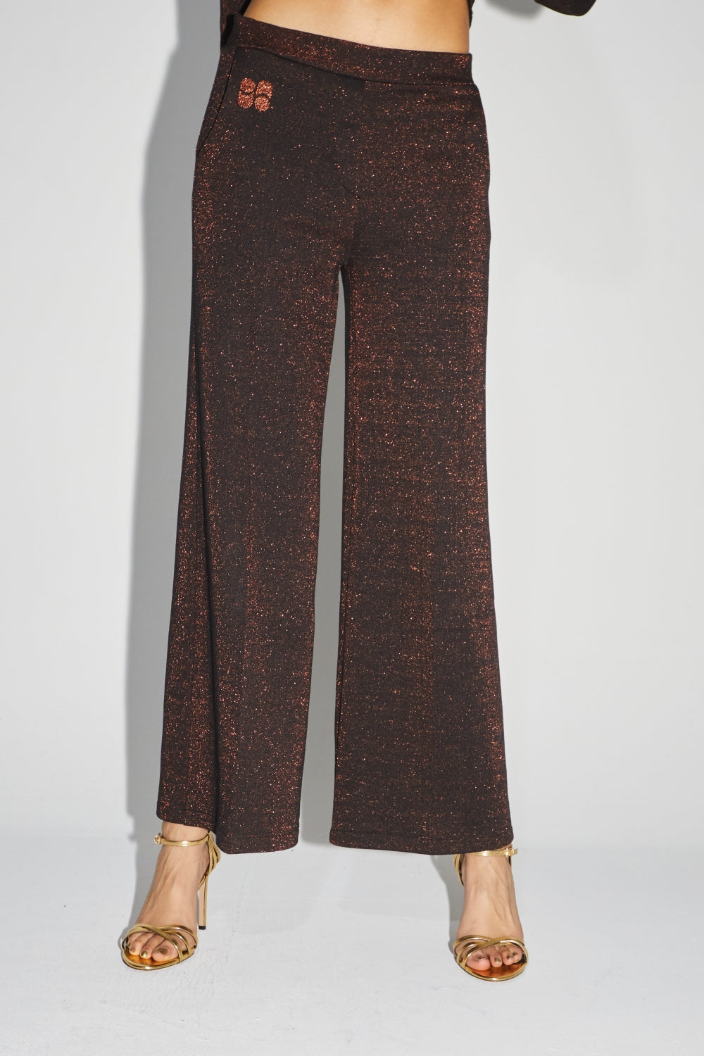 Le Pantalon Neil En Jersey Lurex Noir
