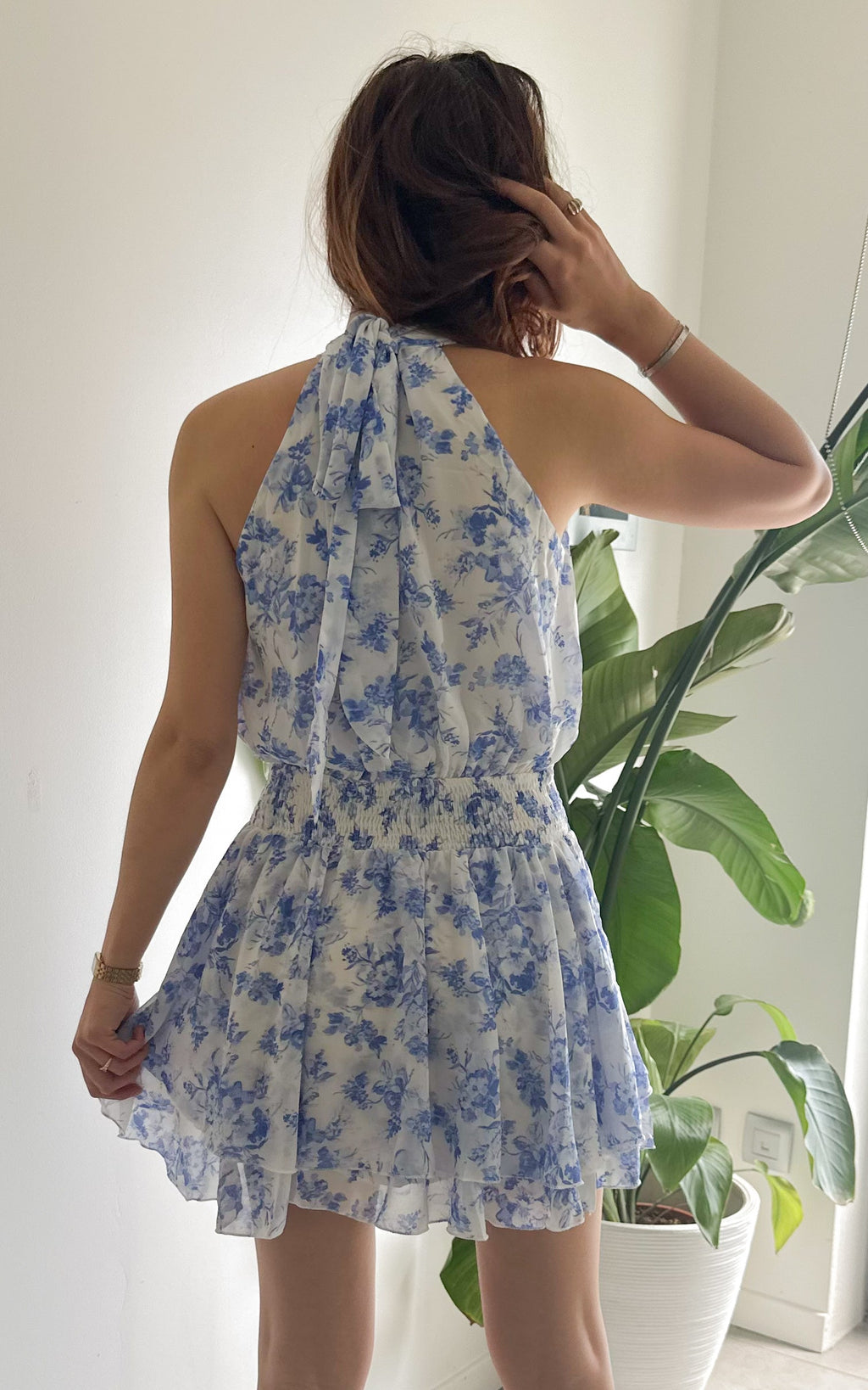 Taormina Floral Dress - Blue