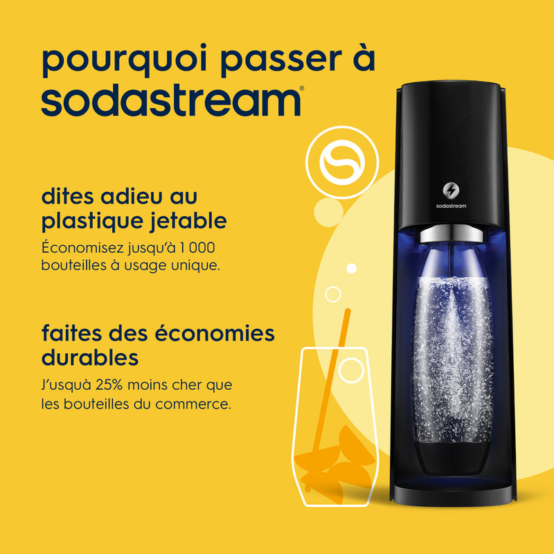Lot - Machine E-Terra Noire & Concentré Lipton Ice Tea Saveur Pêche - 440Ml
