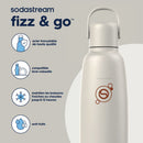 Lot - Gourde Fizz & Go Cool Bleue - 0,9L & Gourde Fizz & Go Cool Sable - 0,9L