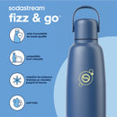 Lot - Gourde Fizz & Go Cool Bleue - 0,9L & Gourde Fizz & Go Cool Sable - 0,9L