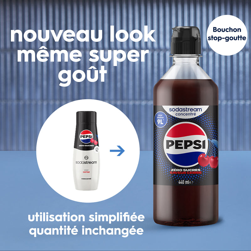Lot De 6 Pepsi Cherry Zéro Sucres - 440Ml