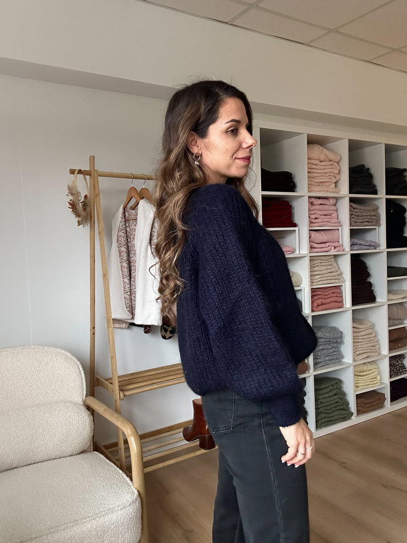 Cardigan Bleu Marine Honorine