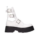 Bottes - Alexander Mcqueen Leather Ankle  - White