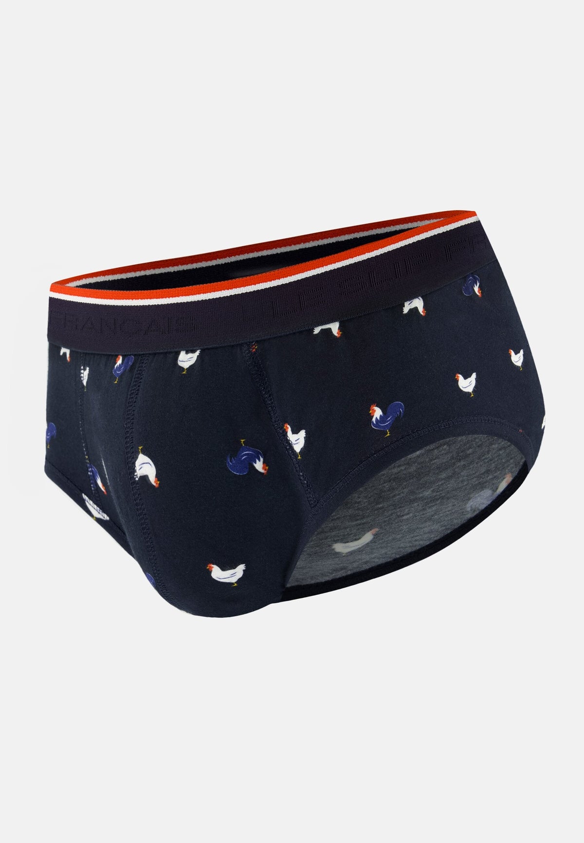 Slip Terrible Coq En Coton - Marine