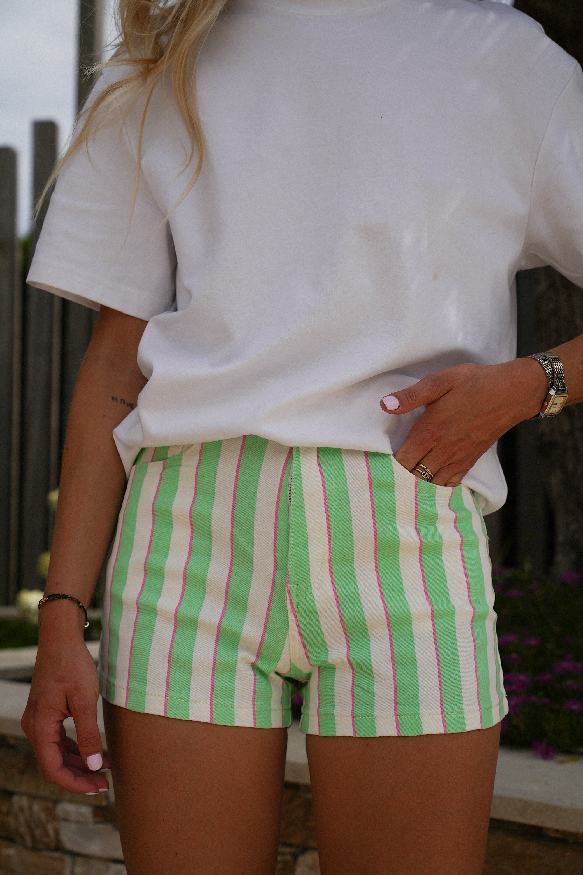 Short Rayé Olie - Vert