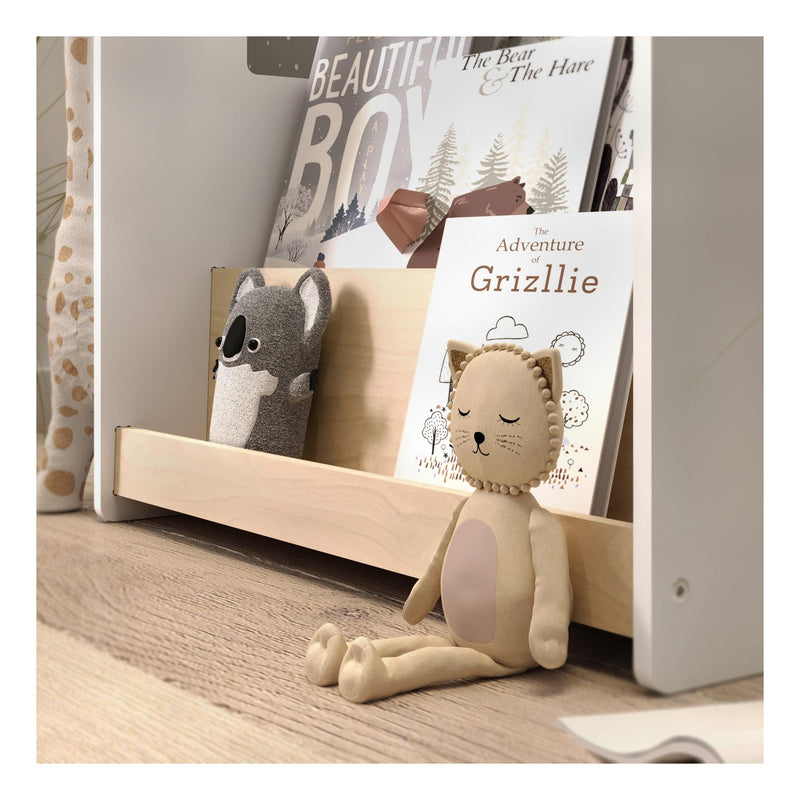 Bibliothèque Enfant – Blanc & Gris