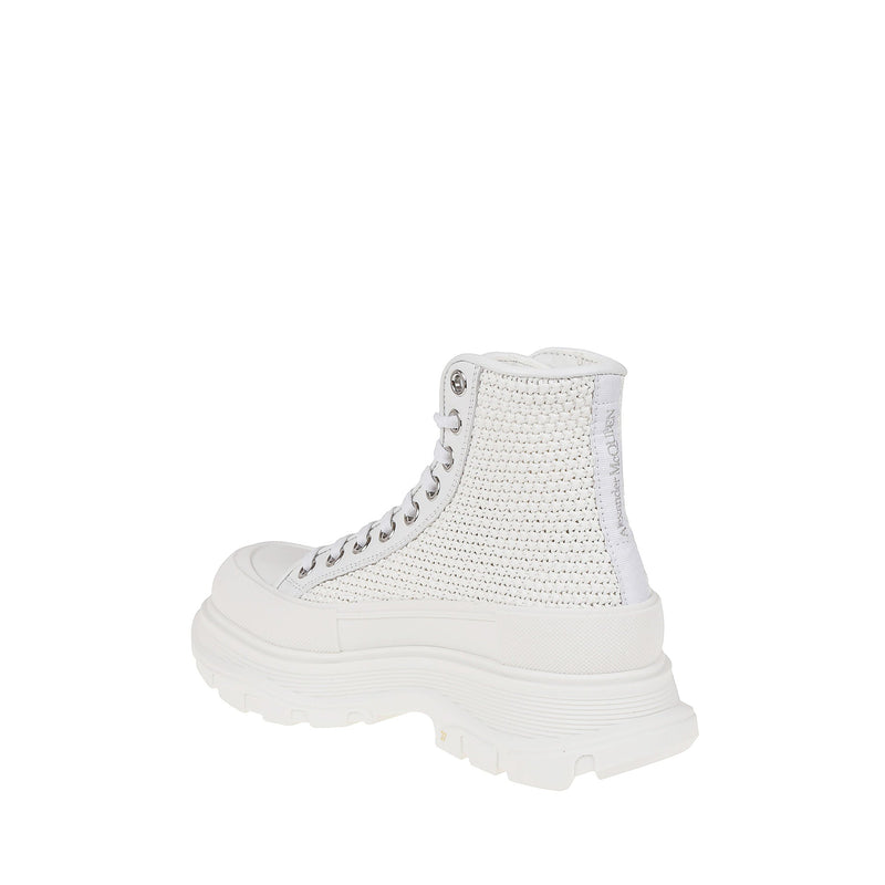 Sneakers - Alexander Mcqueen Tread Slick High-Top - White