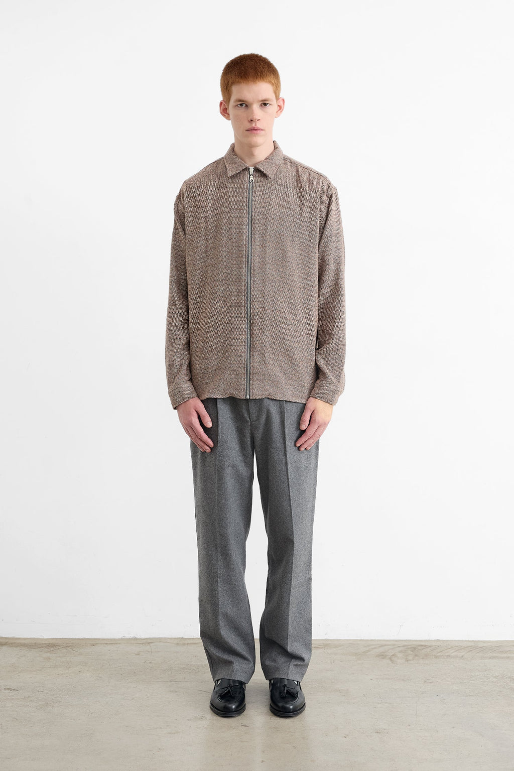 Chemise Blurred Landscape Grey